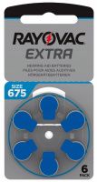 Батарейки Rayovac Extra 675, 6 шт в блистере